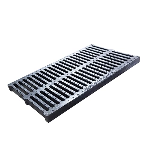 SRDCAIM Entwässerungsrinne Einfahrtsabläufe und -roste, Harzrinnen-Ablaufgarnitur, Kanalabdeckungen, unterirdische Abwassersysteme Bodenrinnenabdeckung(500x300x30mm) von SRDCAIM
