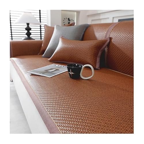 SRDCAIM Natürliche Rattan-Sommerschlafmatte, Bambusmatte schlafmatte, faltbar, schnell kühlende Textilmatte für Zuhause, Schule, Wohnzimmer, Schlafzimmer, Bodensofa(Khaki,90x210cm/35x83in) von SRDCAIM