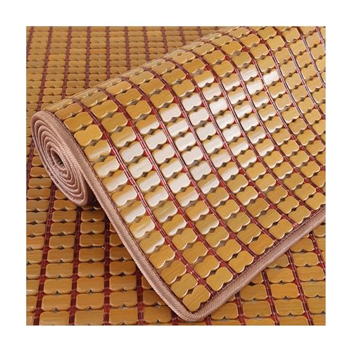 SRDCAIM Sommerschlafmatte Sommer-Bambus-isomatte Für Bett, Bambus-Bettmatte, Kühle Isomatte, Atmungsaktive Glatte Mahjong-Bambusmatte, Für Home School Dormitory(Khaki,50x50cm/20x20in) von SRDCAIM
