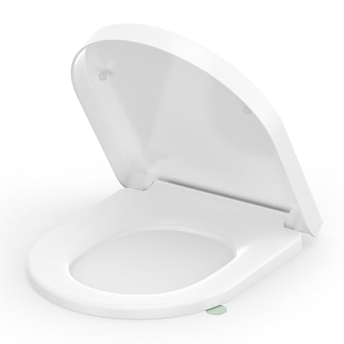 SREWOHS PRO WC Sitz D Form,Toilettendeckel Duroplast, Klobrille mit Absenkautomatik, Klodeckel Weiß, Klobrille Softclose, ToilettenSitz Abnehmbar, Toilettenbrille mit Befestigung von Oben SREWOHS PRO WC Sitz D Form,Toilettendeckel Duroplast, Klobrille mit Absenkautomatik, Klodeckel Weiß, Klobrille Softclose, ToilettenSitz Abnehmbar, Toilettenbrille mit Befestigung von Oben von SREWOHS PRO