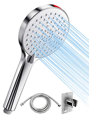 Wassersparender Duschkopf mit 1.6M Schlauch Sparduschkopf - SREWOHS Energiespar Duschkopf Wasserspar Duschkopf Druckerhöhend Spar Duschkopf Set mit,Chrom (8L/Min Wassersparend Duschkopf) Wassersparender Duschkopf mit 1.6M Schlauch Sparduschkopf - SREWOHS Energiespar Duschkopf Wasserspar Duschkopf Druckerhöhend Spar Duschkopf Set mit,Chrom (8L/Min Wassersparend Duschkopf) von SREWOHS