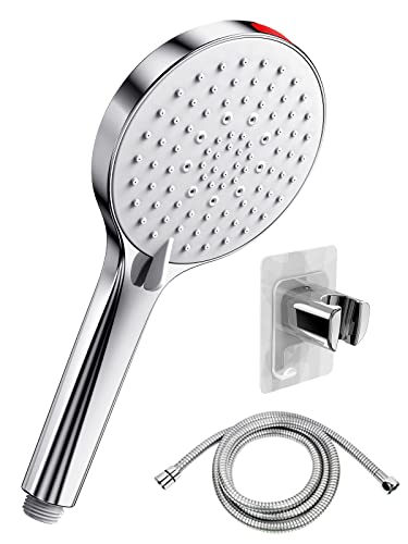SREWOHS Wassersparender Duschkopf mit Schlauch Halterung, Sparduschkopf mit Schlauch 1.6M, Wassersparender Energiespar Duschbrause Wasserspar Duschköpfe Druckerhöhend Spar Duschkopf Set mit Power Wash SREWOHS Wassersparender Duschkopf mit Schlauch Halterung, Sparduschkopf mit Schlauch 1.6M, Wassersparender Energiespar Duschbrause Wasserspar Duschköpfe Druckerhöhend Spar Duschkopf Set mit Power Wash von SREWOHS