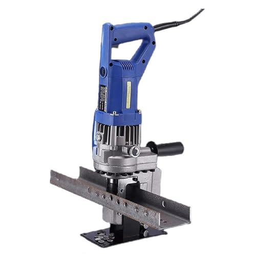 Elektrische hydraulische Lochstanzmaschine für Metall, 1300 W Leistung, hydraulischer Locher für Winkelstahl mit 5 Matrizen, geeignet für Aluminium, Kupfer, Eisen Elektrische hydraulische Lochstanzmaschine für Metall, 1300 W Leistung, hydraulischer Locher für Winkelstahl mit 5 Matrizen, geeignet für Aluminium, Kupfer, Eisen von SRFTT
