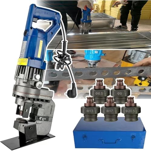 Elektrische hydraulische Stanzmaschine MHP-20 zum präzisen Lochstanzen in Stahl, Eisen und Aluminium, Kanal- und Winkelstahl von SRFTT