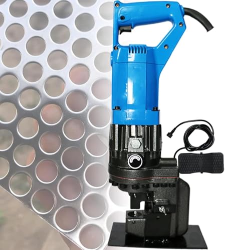 SRFTT Elektrische hydraulische Stanzmaschine mit Fußpedal zum Lochstanzen von Metall, inklusive 5 Matrizen für Eisen, Kupfer, Aluminium und Winkelstahl SRFTT Elektrische hydraulische Stanzmaschine mit Fußpedal zum Lochstanzen von Metall, inklusive 5 Matrizen für Eisen, Kupfer, Aluminium und Winkelstahl von SRFTT