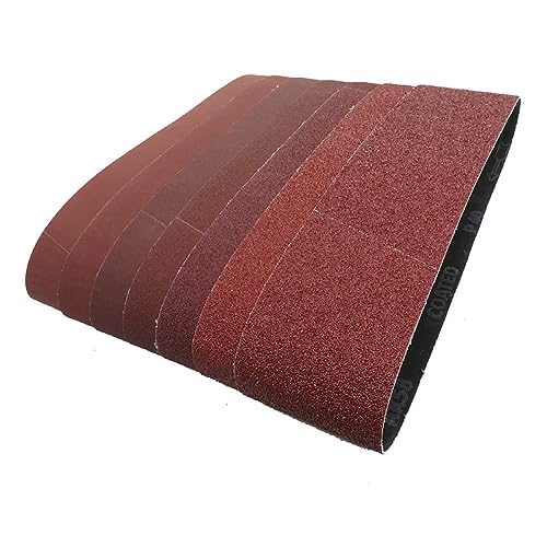 10 Stück/Set 610 x 100 mm Schleifbänder, Körnung 40–1000, Holz, weiches Metall, Polierschleifpapier, Schleifbänder für Bandschleifer, Schleifwerkzeug, Körnung 1000, 610 x 100 mm von SRGDRR