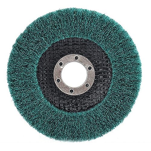 100/115/125 mm Nylonfaser-Lamellen-Polierscheibe, Vlies-Schleifscheibe für Winkelschleifer, Metall, Holzbearbeitung, Polierscheibe, Schleifmittel, 125 mm Körnung 180, 2 Stück von SRGDRR