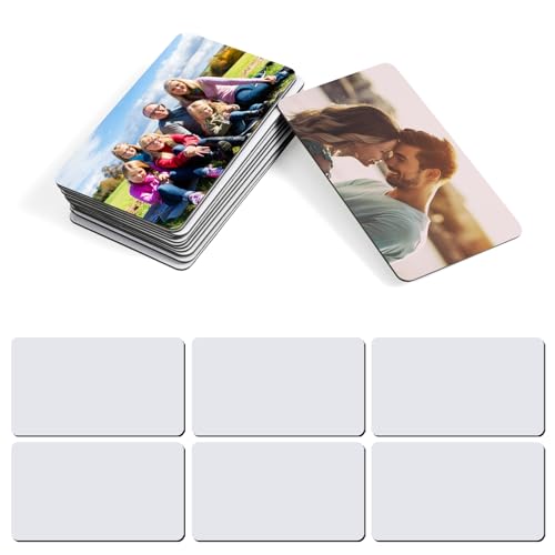 SRIZIAN 16 Stück Sublimation Blanko Kühlschrank Magnete, 5.1cmx8.9cm DIY Dekorative Magnete für Whiteboard, Büro, Kalender Küche Zuhause von SRIZIAN