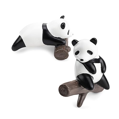 Panda Kühlschrank Magnete Set, SRJQXH 2 Stück Magnete Kühlschrank Klein Tiere, Lustige Panda Kühlschrankmagnete, Sturzfest, Niedlich, für Kühlschränke, Metallgegenstände von SRJQXH