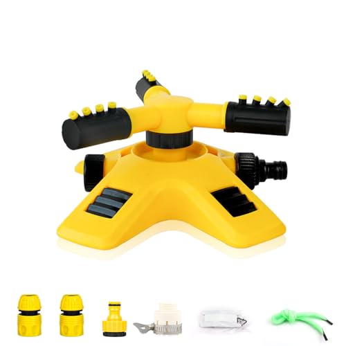 SRJQXH 360° Automatischer Rotierender Rasensprenger – Gartenbewässerungssystem mit 12 Düsen, Sprühdurchmesser 4-10 Meter, Ideal für Rasen, Blumenbeete und Landschaftspflege SRJQXH 360° Automatischer Rotierender Rasensprenger – Gartenbewässerungssystem mit 12 Düsen, Sprühdurchmesser 4-10 Meter, Ideal für Rasen, Blumenbeete und Landschaftspflege von SRJQXH