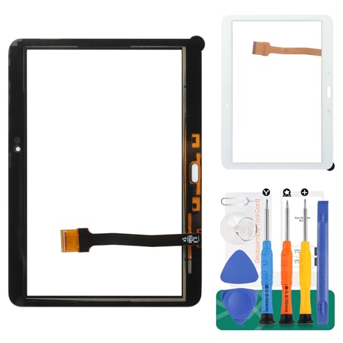 srjtek für Samsung Galaxy Tab 4 10.1 Digitizer Touchscreen SM-T530 T531 mit vorinstalliertem Werkzeug + Werkzeugset (schwarz) von SRJTEK