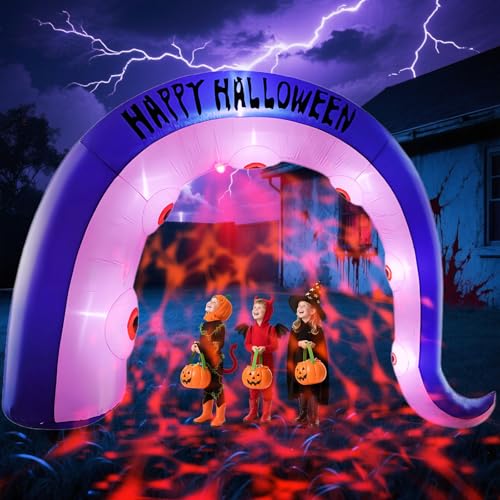 SRKLH Riesiger aufblasbarer Halloween-Oktopusbogen mit 3,6 m langem Oktopus-Motiv, Outdoor-Dekorationen, aufblasbarer Hof, Seemonster, Oktopus, Torbogen mit rotem Blutprojektor, Lichter für Garten SRKLH Riesiger aufblasbarer Halloween-Oktopusbogen mit 3,6 m langem Oktopus-Motiv, Outdoor-Dekorationen, aufblasbarer Hof, Seemonster, Oktopus, Torbogen mit rotem Blutprojektor, Lichter für Garten von SRKLH