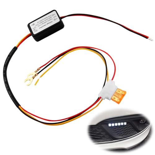 Ein- / Ausschalter Auto Tagfahrlicht LED des Automatischen DRL Dimmer Relais des Controllers für Am Meisten Fahrzeugmodelle Einfache Installation Kompatibel mit Den Meisten LED Tagfahrlichtern von SRLWMYI