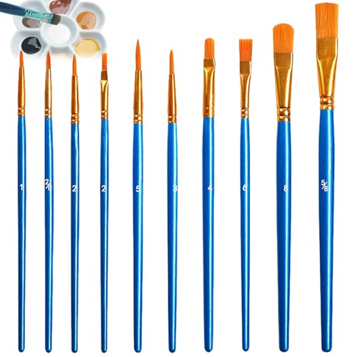 SRLWMYI 10 Stück Aquarellpinsel Pinselset Pinselset Acrylfarben Pinsel Acrylfarbe Hochwertige Künstler PinselSets Premium Aquarellfarben Pinsel Set für Künstler Erwachsene und Kinder SRLWMYI 10 Stück Aquarellpinsel Pinselset Pinselset Acrylfarben Pinsel Acrylfarbe Hochwertige Künstler PinselSets Premium Aquarellfarben Pinsel Set für Künstler Erwachsene und Kinder von SRLWMYI