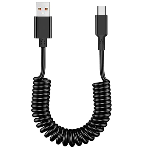 USB zu USB C Spiralkabel Coiled Cable USB C Kabel Schnellladung Datenübertragung 0,3-1,5m Ausziehbar Datenkabel Für iPhone 15 Pro Max Unterstützt USB zu USB C Spiralkabel Coiled Cable USB C Kabel Schnellladung Datenübertragung 0,3-1,5m Ausziehbar Datenkabel Für iPhone 15 Pro Max Unterstützt von SRLWMYI