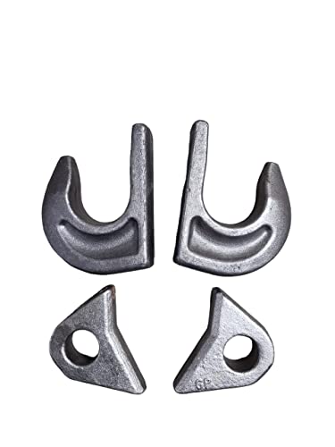 2x Koppelhaken + 2x Verriegelung für Frontlader Euroaufnahme zum Anschweißen von SRM-Design