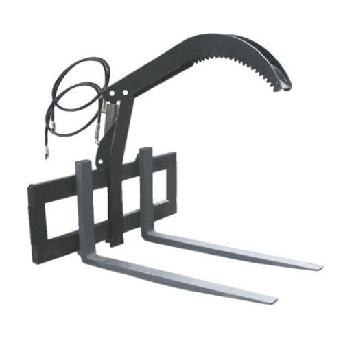 Gabelträger 120 cm FEM2 + Stammgreifer hydraulisch + Gabelzinken 120 cm Set von Srm-Design