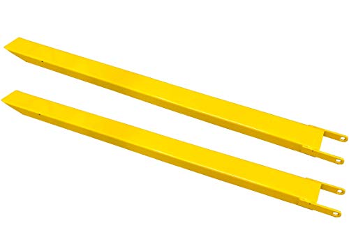 Gabelverlängerung für Stapler Frontlader 1 Paar 220cm Zinkenverlängerung Gelb von SRM-Design