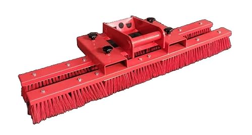Kehrbesen Besen für Stapler + MS03 Staplerbesen Anbaugerät 100cm Rot von Srm-Design