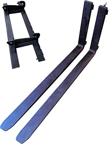 SRM-Design Gabelträger 100cm FEM 2 Weidemann Aufnahme Frontlader Palettengabel mit 2X Gabelzinken von SRM-Design