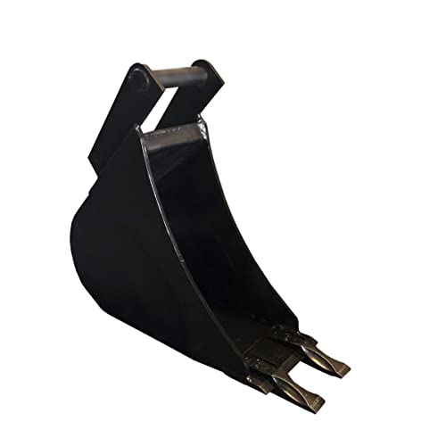 Tieflöffel Baggerschaufel Baggerlöffel Hardox Minibagger MS01 25cm mit 2 Zähne von Srm-Design
