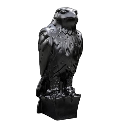 SRMAN 1 x Malteser Falke Statue Regal Dekorationen schwarz der maltesische Falke Replik aus dem Film Requisite Replik handgefertigte Harz-Skulptur von SRMAN