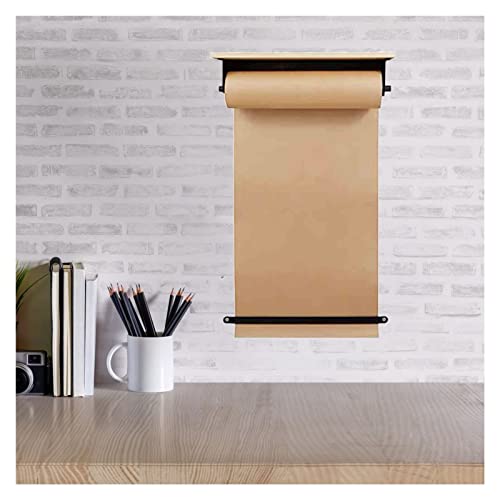 Kraftpapierspender Robuster Kraftpapier-Rollenhalter und Spender – Zuhause/Studio/Büro/Wohnzimmer, 40cm/70cm/100cm Breite An Der Wand Befestigtes Briefpapier-Display ( Size : 100cm/39.4inch wide ) von SRNSAEB