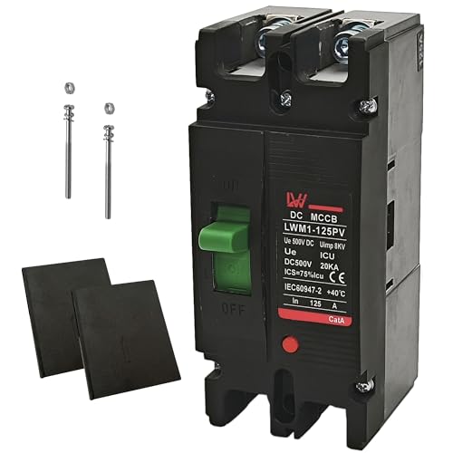 SROCHN 2P MCCB 125A DC Leistungsschalter, Photovoltaik-Leistungsschalter, für PV-Solaranlage Solarmodule Netzsystem von SROCHN