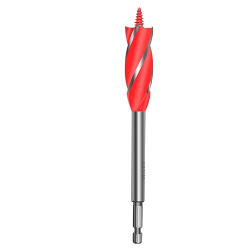 SROUPSUTKK 1 STÜCK Vierschlitz-Vierblatt-Holzbearbeitungs-Unterstützungsbohrer 1/8 Stück 10-25 MM Erweitertes Türschloss-Bohrlochöffner-Reibbohrer Bohrer(16MM) von SROUPSUTKK