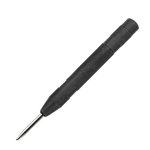 SROUPSUTKK 1 Stück 5 Zoll automatischer Körner – Hochleistungs-Stanzwerkzeug aus Stahl for Feder for Metall, Holz, Glas, Kunststoff Bohrer(schwarz) von SROUPSUTKK
