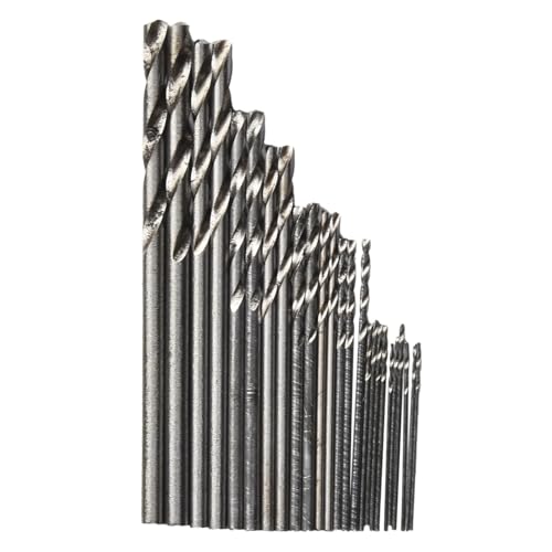 SROUPSUTKK 25-teiliges HSS-Bohrer-Set, 0,5 mm ~ 3, Hochgeschwindigkeitsstahl, Leiterplatte for Mini-Bohrer, Schmuckwerkzeuge for Dremel-Bit Bohrer von SROUPSUTKK