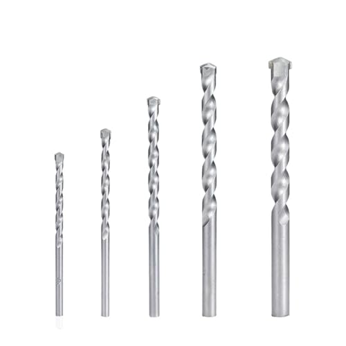 SROUPSUTKK 3-10 mm Wandbohrer, Mauerwerksbohrer, Hartmetall-Pistolenbohrer for Bohren von Ziegeln, Beton, Marmor, Fliesen und Steinen Bohrer(5pcs) von SROUPSUTKK