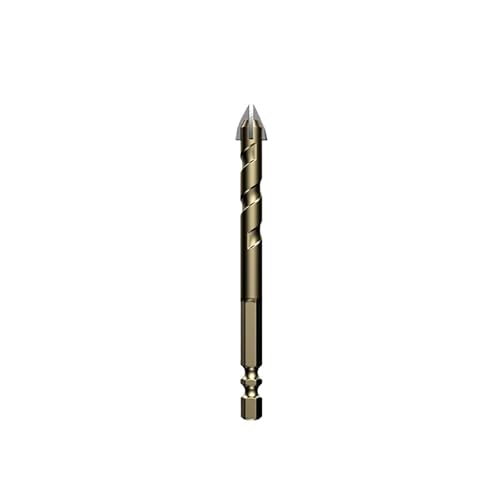 SROUPSUTKK 3–12 mm Kreuzsechskant-Fliesenbohrer, multifunktionaler Kreuzfliesen-Legierungsbohrer, Lochöffner, Bohrwerkzeug for Glas, Metall, Keramik Bohrer(10mm) von SROUPSUTKK