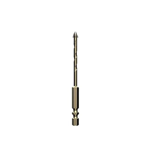 SROUPSUTKK 3–12 mm Kreuzsechskant-Fliesenbohrer, multifunktionaler Kreuzfliesen-Legierungsbohrer, Lochöffner, Bohrwerkzeug for Glas, Metall, Keramik Bohrer(4mm) von SROUPSUTKK