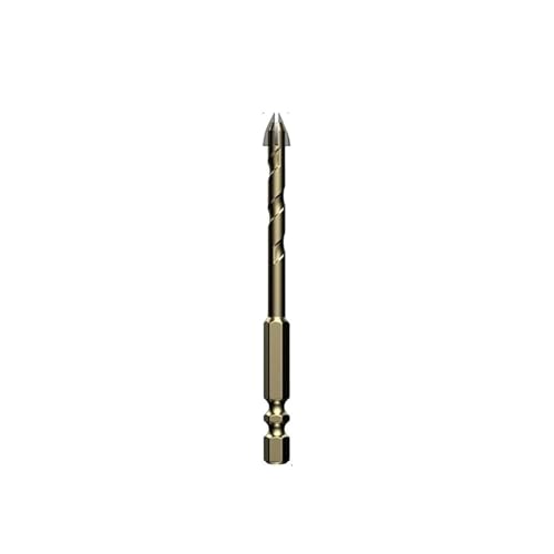 SROUPSUTKK 3–12 mm Kreuzsechskant-Fliesenbohrer, multifunktionaler Kreuzfliesen-Legierungsbohrer, Lochöffner, Bohrwerkzeug for Glas, Metall, Keramik Bohrer(6mm) von SROUPSUTKK