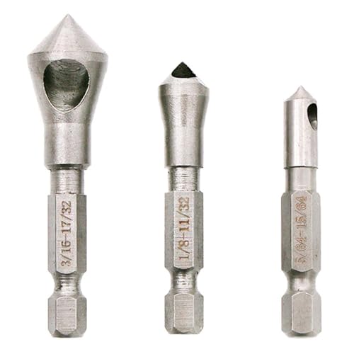 SROUPSUTKK 3 STÜCKE 90 Grad Senker Bit Entgraten Bohrer Tapper Lochschneider Handwerkzeuge Holz Weiches Metall Kunststoff Fase Bohrer SROUPSUTKK 3 STÜCKE 90 Grad Senker Bit Entgraten Bohrer Tapper Lochschneider Handwerkzeuge Holz Weiches Metall Kunststoff Fase Bohrer von SROUPSUTKK