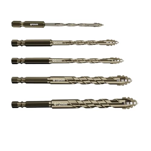 SROUPSUTKK 5 stücke 4/6/8/10/12mm Exzentrische Bohrer Bit 4 Rand Mauerwerk Set for Holz Beton Glas Ziegel Fliesen Bohrer SROUPSUTKK 5 stücke 4/6/8/10/12mm Exzentrische Bohrer Bit 4 Rand Mauerwerk Set for Holz Beton Glas Ziegel Fliesen Bohrer von SROUPSUTKK