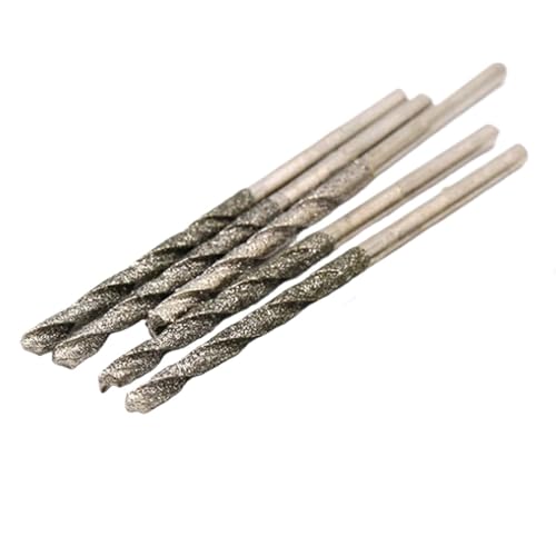SROUPSUTKK 5-teiliges diamantbeschichtetes Spiralbohrer-Set aus HSS-Schnellarbeitsstahl, Metallbohrer, Elektrowerkzeuge, Schmuck, Kristallstanzen Bohrer(Dia 2.0mm) von SROUPSUTKK