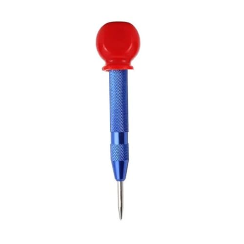 SROUPSUTKK Automatischer Körner, allgemeine Holzbearbeitung, Metallbohrer, verstellbar, federbelastet, automatisches Stanzwerkzeug, Handwerkzeuge for Metall, Holz, Glas Bohrer(Blue2) von SROUPSUTKK