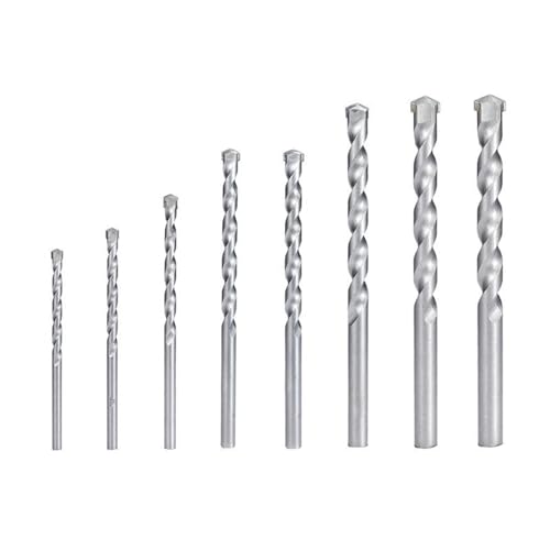 SROUPSUTKK Bohrer, 3–10 mm, Mauerwerksbohrer, Hartmetall-Pistolenbohrer for Bohren von Ziegeln, Beton, Marmor, Fliesen und Steinen Bohrer(8pcs) von SROUPSUTKK