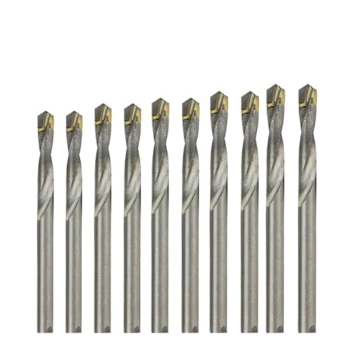 SROUPSUTKK Hartmetallbohrer for Wolframstahl-Zylinderschaftbohrern werden for Stahl, Eisen, Aluminiumlegierungen und Keramik von 3–20 mm verwendet Bohrer(10pcs different) von SROUPSUTKK