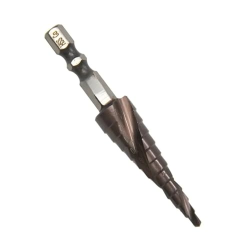 SROUPSUTKK M35 Kobalthaltiger Stufenbohrer 4-12 mm Sechskant-Spiralbohrer Werkzeug Edelstahl Spiralnut Lochöffner Metall Bohrer SROUPSUTKK M35 Kobalthaltiger Stufenbohrer 4-12 mm Sechskant-Spiralbohrer Werkzeug Edelstahl Spiralnut Lochöffner Metall Bohrer von SROUPSUTKK