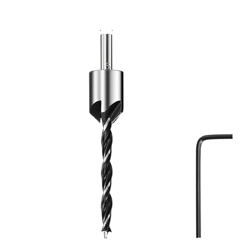 SROUPSUTKK Senker Bohrer Set Reibahle Holzbearbeitung Fase Pliot Loch Cutter Schraube 4/5/6/7/8/10mm HSS Bohrer(4MM Silver) von SROUPSUTKK
