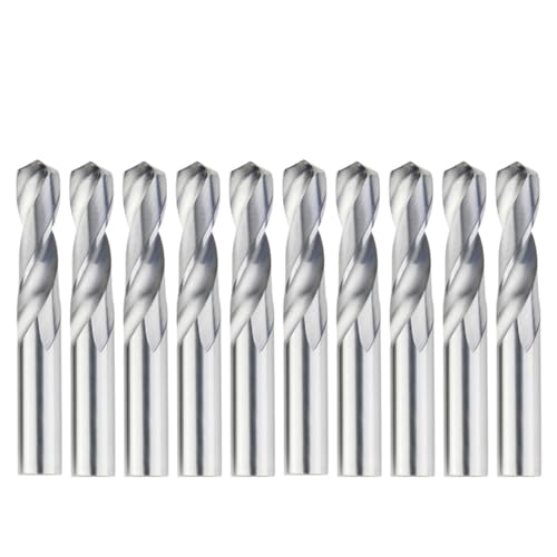 SROUPSUTKK Solide Wolframkarbid-Bohrer for CNC-Hartmetall-Gwist-Bohrer 1,0–20 mm Metallbearbeitungs-Bit Hartmetall-Fräser Bohrer(10pcs,3.0mm) von SROUPSUTKK