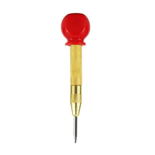 SROUPSUTKK Tragbarer automatischer Körnerlochstanzer, Maschinisten- und Tischlerwerkzeug, Holzpresse, Dellenmarker, Holzbearbeitungs-Handwerkzeug for Holz Metall Bohrer(Yellow B) von SROUPSUTKK