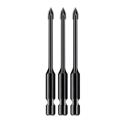 SROUPSUTKK Universal-Bohrwerkzeuge, multifunktionaler Sechskantgriff, dreieckiger Bohrer, Motorrad-Lochöffner, Elektrowerkzeuge Bohrer(3 pcs 4mm) von SROUPSUTKK