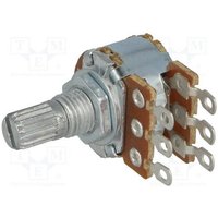 Potentiometer 100K double Linearwelle 6mm kurz Potentiometer 100K double Linearwelle 6mm kurz von SRPASSIVES