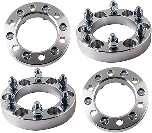 4 Stück 32 Mm 6 X 139,7 Radverbreiterungsadapter Für 4-Läufer 1996–2015 Für (nur 6 Lug) 2001–2005 106 Mm Nabendurchmesser/12 X 1,5 Bolzen/Muttergewinde Auto Distanzscheiben(Silber) von SRQORT