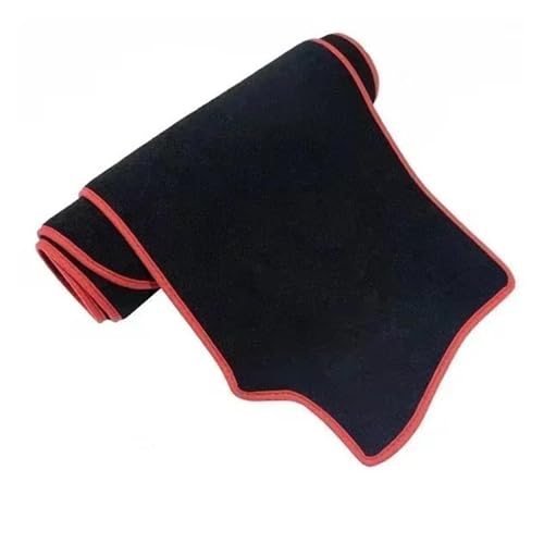 Armaturenbrett-Abdeckmatte Für Hyundai Für Santa Fe 2019-2023 Sonnenschutz Vermeiden Sie Lichtpads Instrumententafel Teppiche Armaturenbrett Abdeckung Matten Dashboard Cover Pad(Polyester Red,LHD) von SRQORT