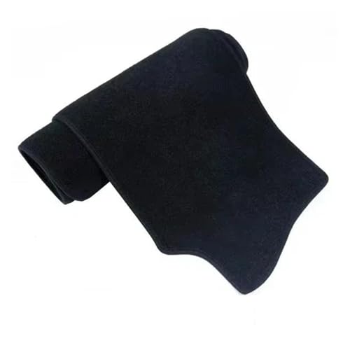 Armaturenbrett-Abdeckmatte Für Hyundai Für Santa Fe 2019-2023 Sonnenschutz Vermeiden Sie Lichtpads Instrumententafel Teppiche Armaturenbrett Abdeckung Matten Dashboard Cover Pad(PolyesterBlack,LHD) von SRQORT